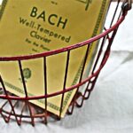 Vintage Red Metal Egg Basket vintage red wire egg basket
