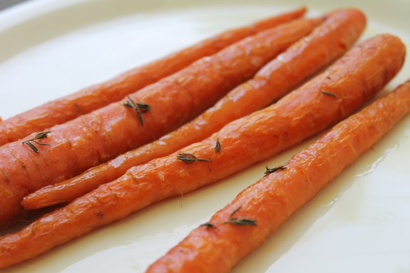 Whole Slow-Roasted Carrots with Thyme & Secret Shame