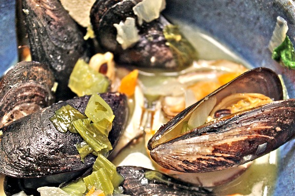 Mussels, Clams, & Shrimp Mariniere & Nightlights