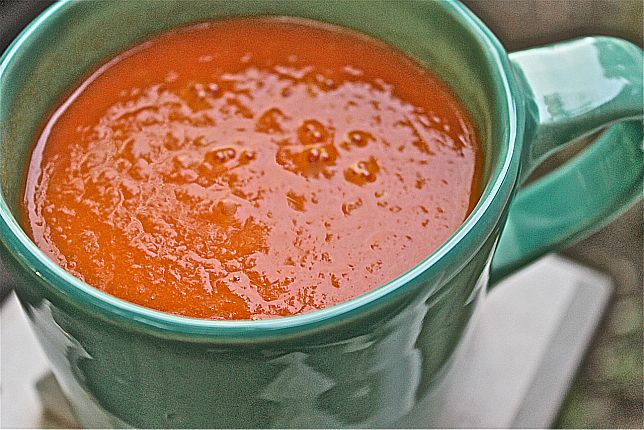 Tomato-Onion Soup with Fresh Parmesan & Happy Days