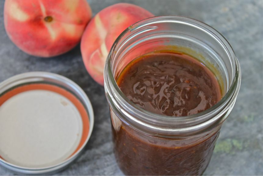 recipe for bbq sauce with peach jam and molasses